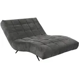 Mid.you Relaxliege Serio, Dunkelgrau, Metall, 2-Sitzer, 118x83x168 cm, Wohnzimmer, Sessel, Relaxliegen