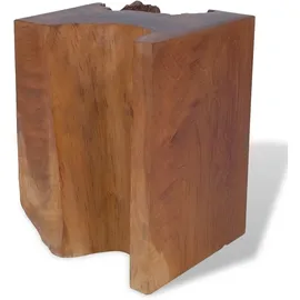 vidaXL Hocker Massivholz Teak