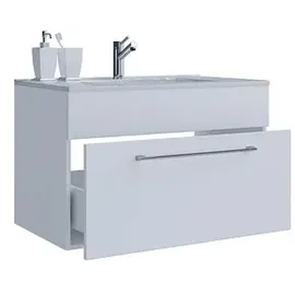 VCM Badmöbel-Set Badinos 2-tlg. Weiß