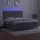 vidaXL Boxspringbett mit Matratze & LED Hellgrau 160x200 cm Samt