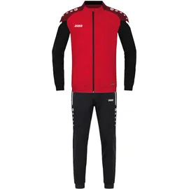 Jako Performance Trainingsanzug Polyester Kinder 101 rot/schwarz 140