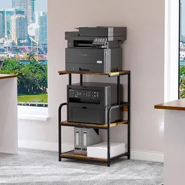 luxuskollektion 3-stöckiger Druckerständer mit Rollen und verstellbaren