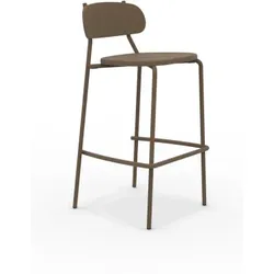 Fox Outdoor Barstuhl mit Rückenlehne corten CO