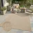 Carpet City Outdoor Teppich Wetterfest Balkon Terrasse Braun 100x200 cm - Meliertes Muster, Flachgewebe, Sisal-Optik, Flachgewebe - Braun