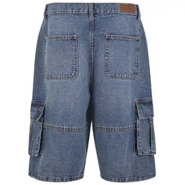 URBAN CLASSICS Relaxed Denim Cargo Short - Blau