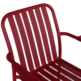 Oviala Gartenstuhl 62 x 85 x 61 cm rot mit Armlehne