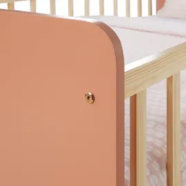 Homestyle4u Kinderbett 2606 90 x 200 cm Kiefer massiv rosa