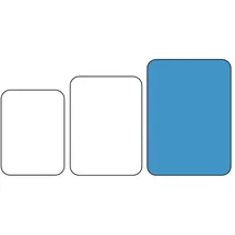 Olympia Kristallon Fast-Food-Tablett grün 45 x 35cm