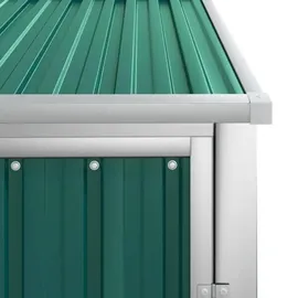 vidaXL Metallgerätehaus 0,88 x 0,89 x 1,61 m grün