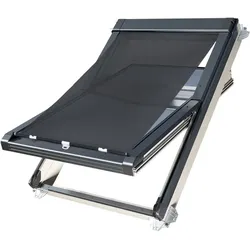 Dachfenster mit Markise, PVC Modell Comfort Premium, Sonnenschutz-Markise auf der Außenseite, 55x78 cm, individuell konfigurieren