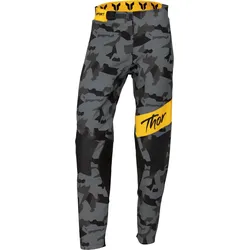 Thor Sportmode Shadow, Textilhose Damen - Grau/Dunkelgrau/Schwarz/Gelb - 1/2