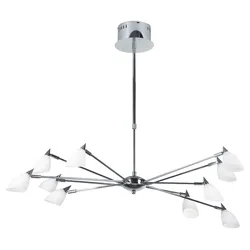 Deckenleuchte Deckenlampe Beleuchtung Lampe Leuchte Chrom Glas  JASMINA 998085-10