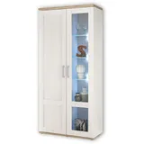 HBZ Vitrine Romance 93 x 46 x 202 cm Weiß