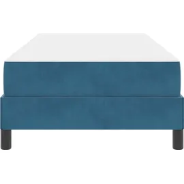 vidaXL Boxspringbett 100 x 200 cm Dunkelblau