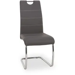 Freischwinger HARPER HANDA - Lederlook - BHT 43x98x59 cm