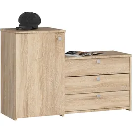 abamihome Akord 98,4 x 68 x 33 cm geschlossen / Sonoma Eiche