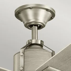 Elstead Lighting Colerne 132 cm Deckenventilator Holz Silber