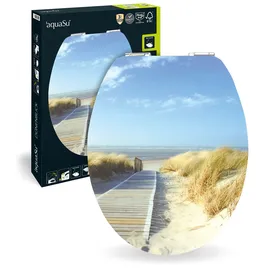 SANITOP-WINGENROTH WC-Sitz mit Holzkern Oval mit Softclose-Funktion