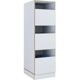 VCM Wäscheschrank mit 3 Fächern & Türen Rislo CL XL