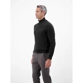 Lerros Troyer Flachstrickpullover Schwarz XL