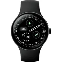 Google Pixel Watch 4 45 mm Aluminiumgehäuse Matte Black/Sportarmband Obsidian