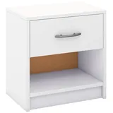 Costway Nachtschrank 38,5 x 28 x 40,5 cm Weiß