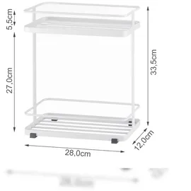 Yamazaki Bad-Standregal Tower Weiß
