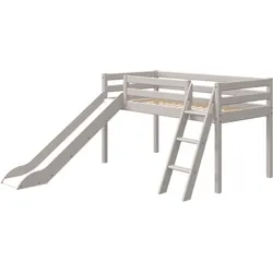 Flexa Classic Halbhohes Bett mit Schrägleiter und Rutsche