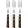 Tramontina Steakgabel Set Tradicional, 3 Stück, Naturholzgriffe, Rostfreier Edelstahl, Tafelgabeln, Ergonomisch