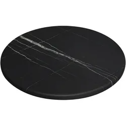 Jamaika Tischplatte | Schwarz Marmor | Ø 70 cm | Topalit Tischplatte