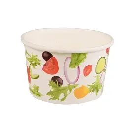 Papstar Salatschalen Pappe "To Go" 600 ml Ø 12,5 cm 50 St. Weiß