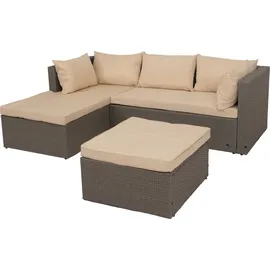 Mendler HWC-O46 Loungeset grau/beige