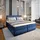 masseno Boxbett mit Bettkasten ¦ blau ¦ Maße cm B: 140 H: 98