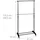 Relaxdays Kleiderständer fahrbar 102,5-180,5 x 0 x 0 schwarz