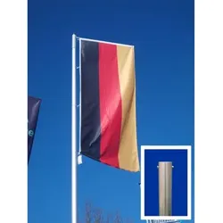 Fahnenmast Alu zylindrisch ø75mm 7,0m Höhe über Boden