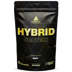 PEAK Hybrid Protein - 900g - Geschmack Vanilla I 30 Portionen I Proteinquellen: Milchprotein Konzentrat, Whey Isolat & Ei-Protein für kontinuierliche Aminosäureversorgung I Muskelaufbau 900 g