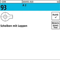 F. REYHER Nchfg. GmbH & Co. KG Unterlegscheibe DIN 93 Lappen 37 A 2 1 Stück