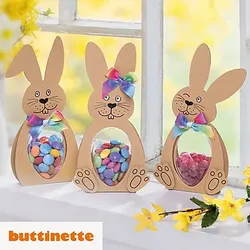 Bastelanleitung mit Vorlage "Geschenkverpackung Hasen"
