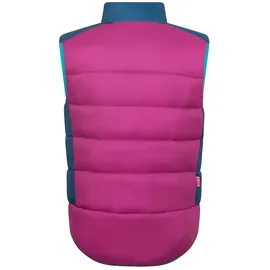 TROLLKIDS Hardanger Weste - Madeira Blue / Bright Berry / Dark Turquoise - 128 cm