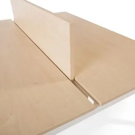 Rocada Trennwand 40x136cm Melamin buche (Doppeltisch Melaminplatte).