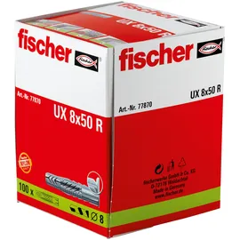 Fischer Universaldübel UX 8 x 50 R 100 Stück
