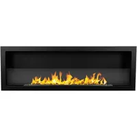 Eingebauter Bioethanol-wandkamin Biokamin 120x40 Furore 120