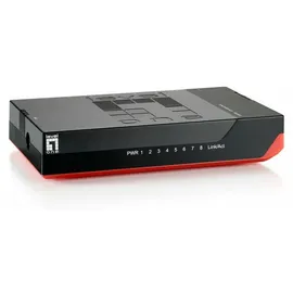 LevelOne GSW-0807 - Schwarz/Rot