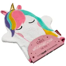 Dekohelden24 Einhorn Waschhandschuh 17 x 27 cm rosa