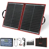 Faltbares Solarpanel 100W Monokristallin USB 2 Ausgang LCD Anze