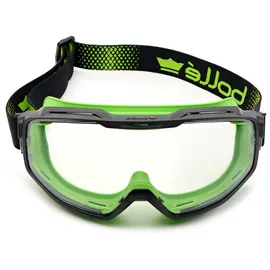 bollé SAFETY UNIVERSAL GOGGLE Klare / Grün / Luftdichte Vollsichtbrillen UNIVGN11W