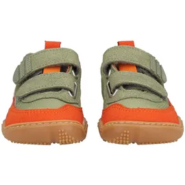 qnuffs Barfußschuh Grau/Orange 23