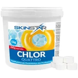 SkinStar Poolpflege Chlortabletten Multitabs Pool 1-10 kg Langsamlöslich Chlor Pflege für 5.00000 kg