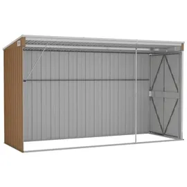 vidaXL Geräteschrank 1,18 x 2,88 m Braun