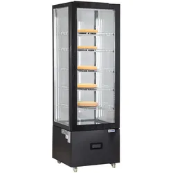 KBS Gastrotechnik KBS Panoramavitrine Quad Basic, Glastür, 230 Volt, fahrbar